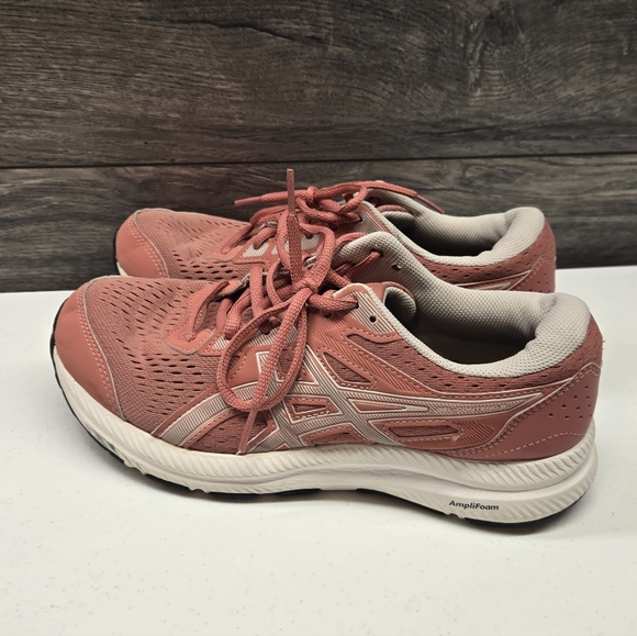 ASICS WOMEN'S GEL-CONTEND 8‎ RUNNING SHOES SNEAKERS LIGHT GARNET PINK SIZE 8 - Picture 2 of 6